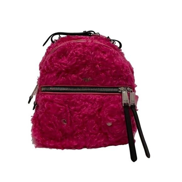Moschino Pink Fur Backpack - Picture 1 of 7